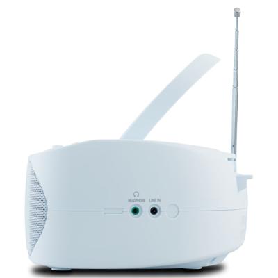 MEDION E65010 Stereo radio (CD-speler, cassette, USB-aansluiting, AUX audio-ingang, MP3-weergave. FM PLL radio, geheugen voor 40 zenders, batterijvoeding, afstandsbediening) blauw