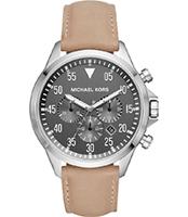 Horlogeband Michael Kors MK8616 Leder Beige 22mm - thumbnail