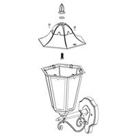 Eglo BuitenlichtNavedo zwart zilver - 93457 - thumbnail