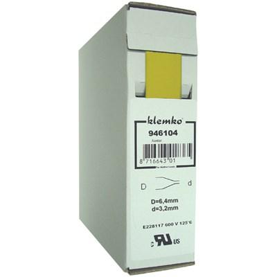 Krimpkous Polyolefin 2:1 In Trekbox Geel 6,4 > 3,2mm