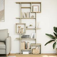 Boekenkast 92x29x188 cm bewerkt hout sonoma eikenkleurig - thumbnail