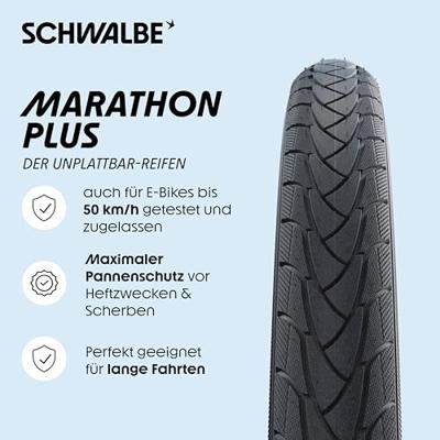 Schwalbe buitenband Marathon Plus 26 x 1.35 (35 559) RS zwart - thumbnail