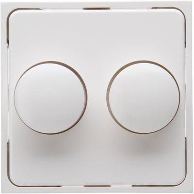KOPP Athenis HK07 Duo Dimmer Afdekplaat - Glanzend Wit