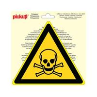 Sticker Giftige stoffen - 200 mm driehoek. - thumbnail