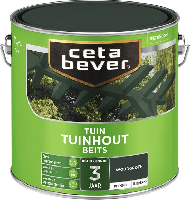 Cetabever Tuinhout Beits Dekkend Zijdeglans - Roodbruin