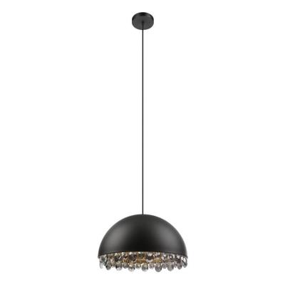Stars of Light Zwarte hanglamp met kristalGaetano 2 Ø 45cm - 39949