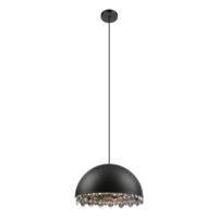Stars of Light Zwarte hanglamp met kristalGaetano 2 Ø 45cm - 39949 - thumbnail