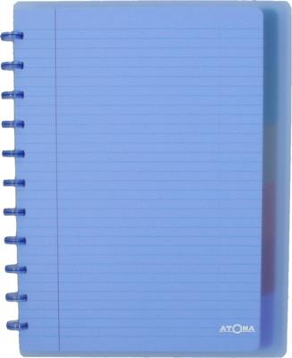 Atoma Seyes schrift, ft A4 +, 120 bladzijden, PP, gelijnd, met 6 tabbladen en 5 showtassen, assorti