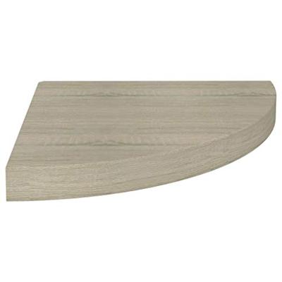 Hoekschappen zwevend 2 st 35x35x3,8 cm MDF eikenkleurig