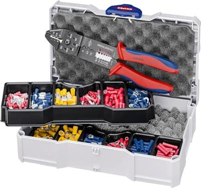 Knipex 97 90 26 Krimptangset 301-delig Geïsoleerde kabelschoenen, Geïsoleerde connectoren (male) 1.5 tot 6 mm² Knipex 97 90 26 Krimptangset 301-delig Geïsoleerde kabelschoenen, Geïsoleerde connectoren (male) 1.5 tot 6 mm²