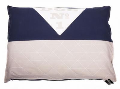 Lex & max no.1 hondenkussen rechthoek  100x70cm donkerblauw