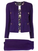 Chanel Pre-Owned setup suit jacket skirt - PURPLE - thumbnail