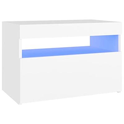 VidaXL Tv-meubel met led-verlichting 60x35x40 cm wit