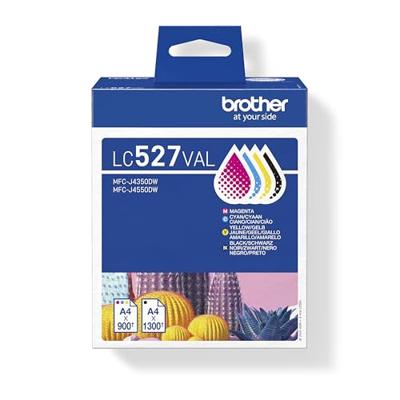 Brother LC527VAL inktcartridge 4 stuk(s) Origineel Zwart, Cyaan, Magenta, Geel