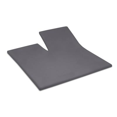 Cinderella single-split topper hoeslaken katoen 160x200 anthracite tot 15 cm