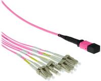 ACT RL7843 50/125 OM4 Fanout Patchkabel 1x MTP Female/4x LC Duplex 8 Vezels - 3 meter - thumbnail