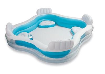 Intex opblaasbaar zwembad met opblaasstoeltjes