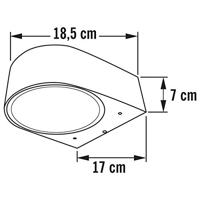 KonstSmide Design wandspotTeramo grijs - 7510-300 - thumbnail
