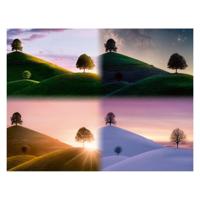 Ravensburger Legpuzzel stemmingsvolle bomen en bergen, 2000st. - thumbnail