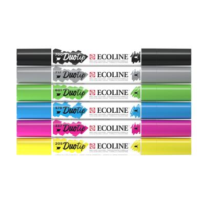 Duotip Talens Ecoline set à 6 stuks basis Duotip Talens Ecoline set à 6 stuks basis