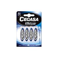 CEGASA Lithium batterij FR6 AA BL4, zwart, standaard - thumbnail