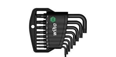 Wiha 36461 Binnen-Torx Haakse schroevendraaierset T 9, T 10, T 15, T 20, T 25, T 27, T 30, T 40 8-delig