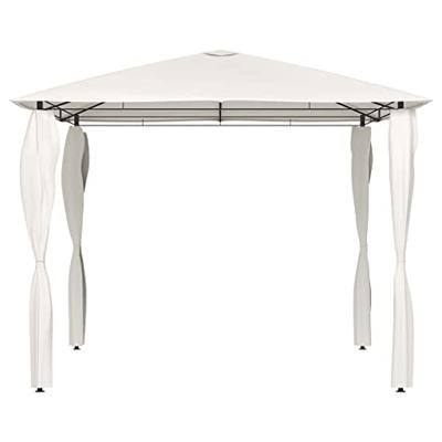 Prieel met paalhoezen 160 g/m 3x3x2,6 m crmekleurig Prieel met paalhoezen 160 g/m 3x3x2,6 m crmekleurig