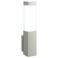 Buitenwandlamp Zilver 10.5 x 6 x 35 cm Roestvrij staal - thumbnail