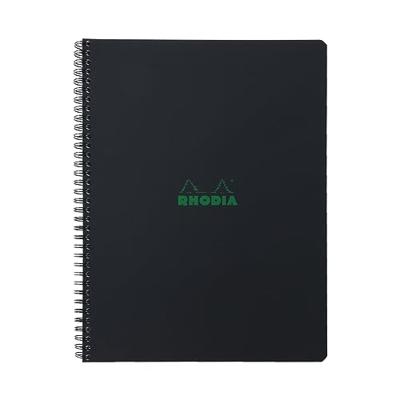Notbk rhodia greenbook a4+ lijn 4-g 180pag zwart