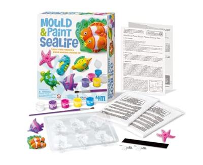 4M Crea Gips Gieten en Verven: Zeeleven 4M Crea Gips Gieten en Verven: Zeeleven
