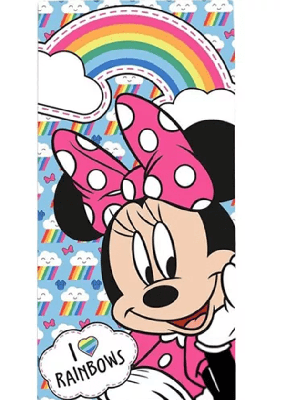 Minnie Mouse strandlaken Rainbows 70 x 140 cm Minnie Mouse strandlaken Rainbows 70 x 140 cm