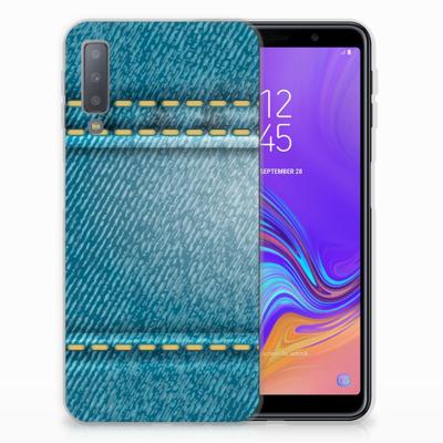 Samsung Galaxy A7 (2018) | Sillicone Back Cover | Jeans