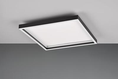 Trio Vierkante zwarte plafonniereRotonda - R64502932