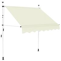VidaXL Luifel handmatig uittrekbaar 200 cm crème - thumbnail