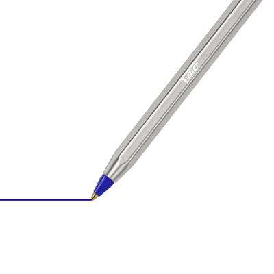 Balpen bic cristal re-new 1 pen + 2 vull m blauw Balpen bic cristal re-new 1 pen + 2 vull m blauw