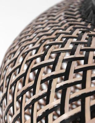 Steinhauer Zwart rotan hanglampSparkled Ø 60cm - 7506ZW