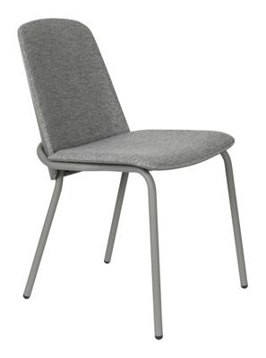 Zuiver Eetkamerstoel 'Clip' Stof, kleur Grijs