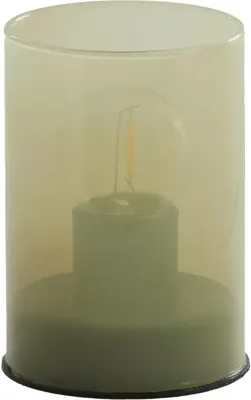 Light & Living tafellamp glas vazolla 7x10cm mint groen