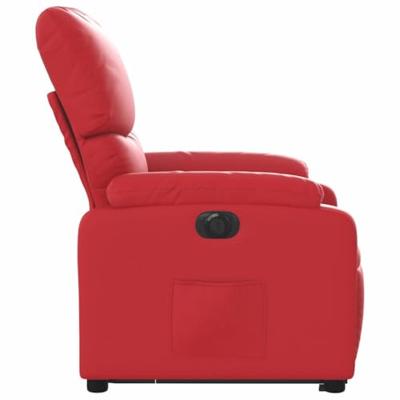 Sta-op-stoel elektrisch kunstleer rood Sta-op-stoel elektrisch kunstleer rood