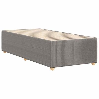Bedframe zonder matras 100x200 cm stof taupe