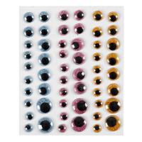 Creativ Company Https://www.cchobby.nl/wiebelogen-d-8-10-12-15-mm-lichtblauw-goud-lichtrood-54-stuk-1-vel - thumbnail