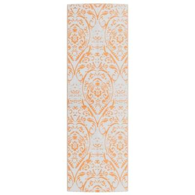 VidaXL Buitenkleed arakil 80x250 cm pp oranje en wit