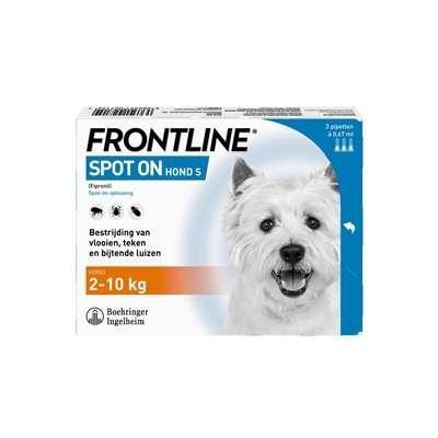 Frontline spot-on anti-vlooienmiddel voor de hond S (2 - 10 kg) 3 pipetten