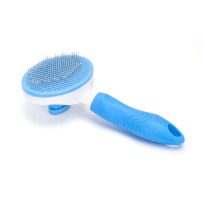 Nobleza Slickerborstel voor hond en kat - Zelfreinigend - Ovaal