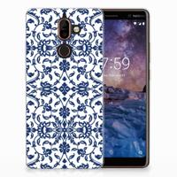 Nokia 7 Plus | TPU Case | Flower Blue - thumbnail