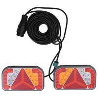 VidaXL Aanhangerlampen 2 st led-lamp 12 v 24x5x14,5 cm rood - thumbnail