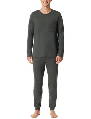 Schiesser Schiesser Heren Pyjama Long darkgreen 183125 56/XXL