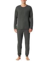 Schiesser Schiesser Heren Pyjama Long darkgreen 183125 56/XXL - thumbnail