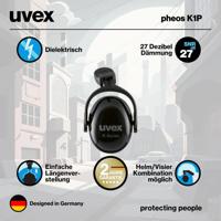 uvex 2502 2600216 Oorkap 34 dB 1 paar - thumbnail