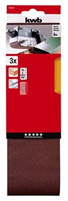 kwb 912512 Schuurbandset Korrelgrootte 120 (l x b) 533 mm x 75 mm 3 stuk(s)
